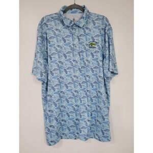 U.S OPEN 121st  US OPEN Torrey Pines Polo Shirt Blue Leaves Men's XL